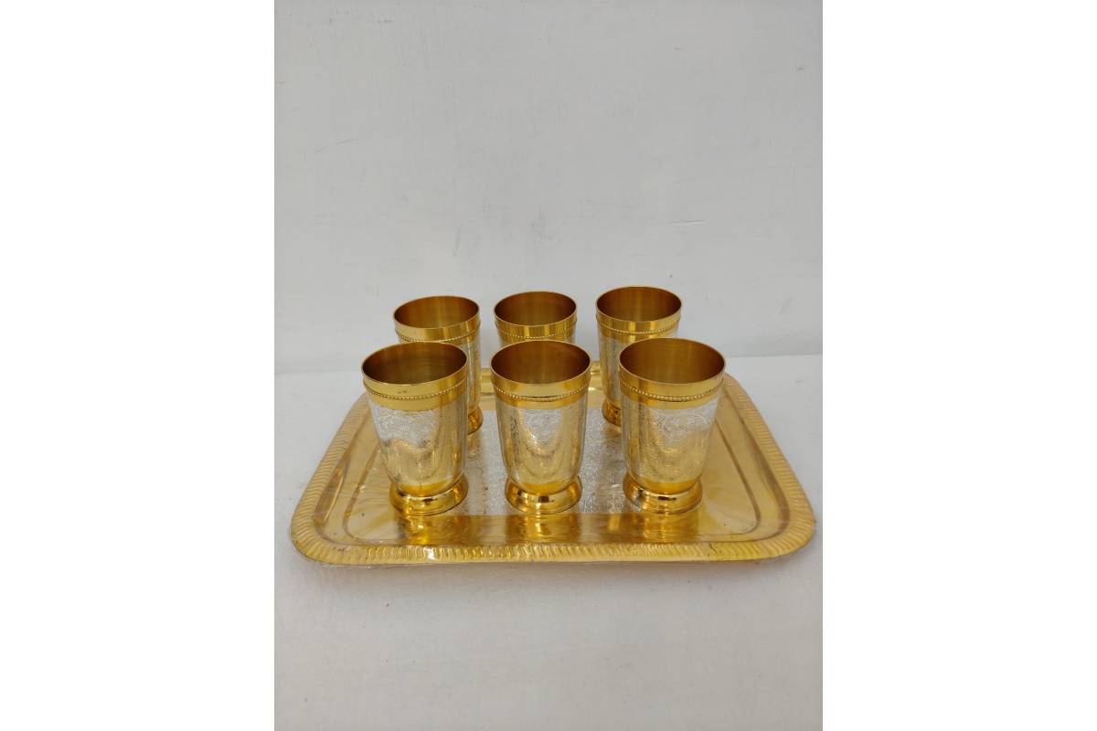 Metal Glass Gift Set