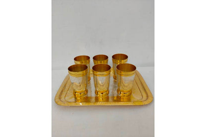 Metal Glass Gift Set