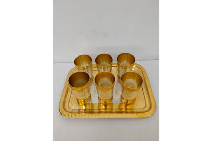 Metal Glass Gift Set