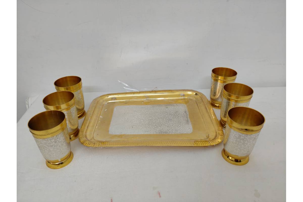 Metal Glass Gift Set