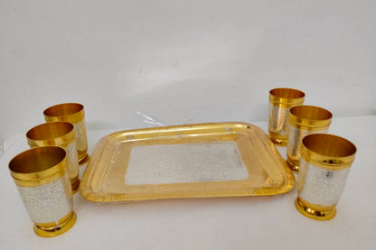 Metal Glass Gift Set