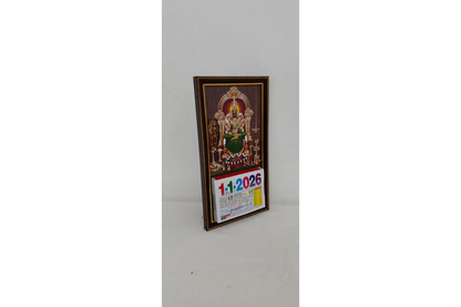 Tamil Daily Sheet Calendar with God Frame 2026 - Puja Celebrations