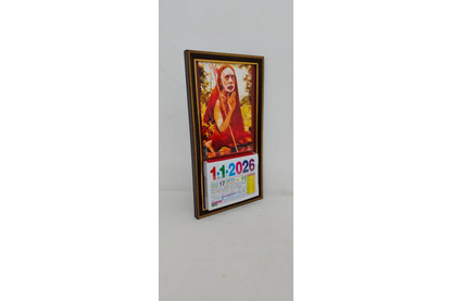 Tamil Daily Sheet Calendar with God Frame 2026 - Puja Celebrations
