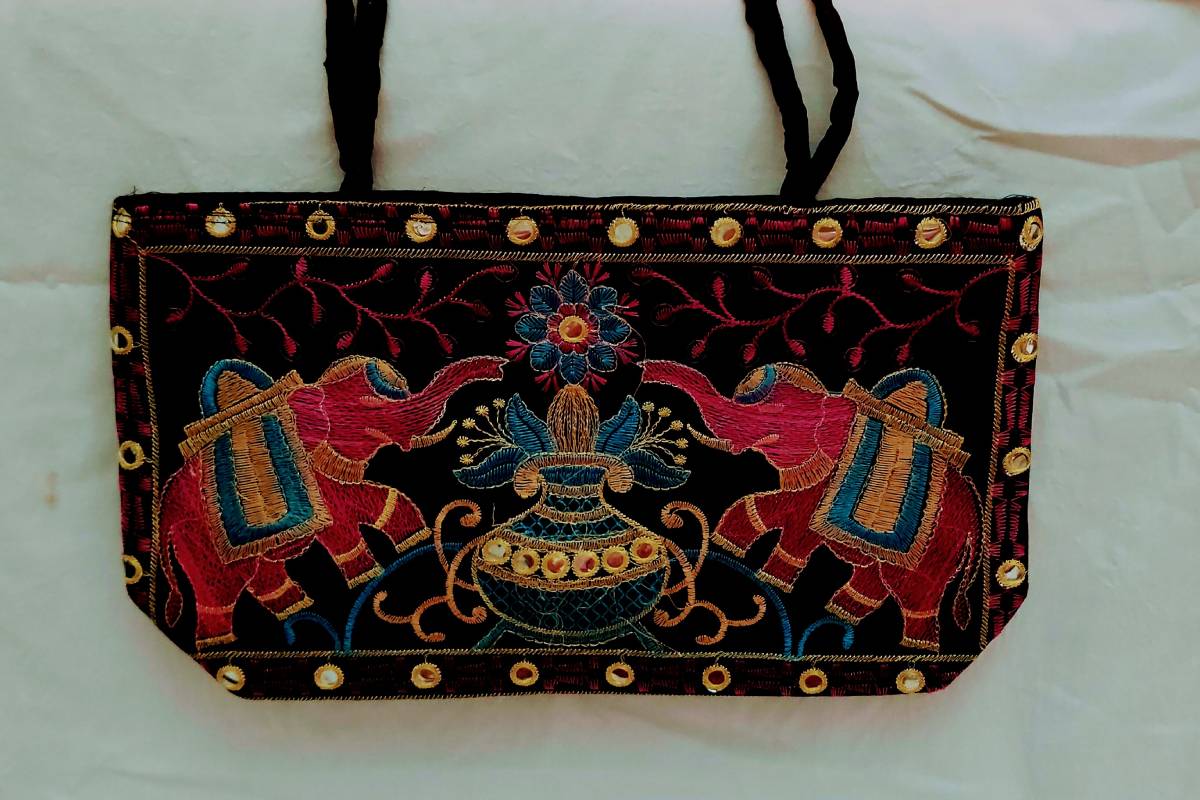 Designer Embroidered Handbag