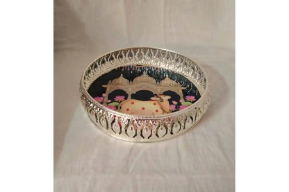 German Silver Pichwai Tray