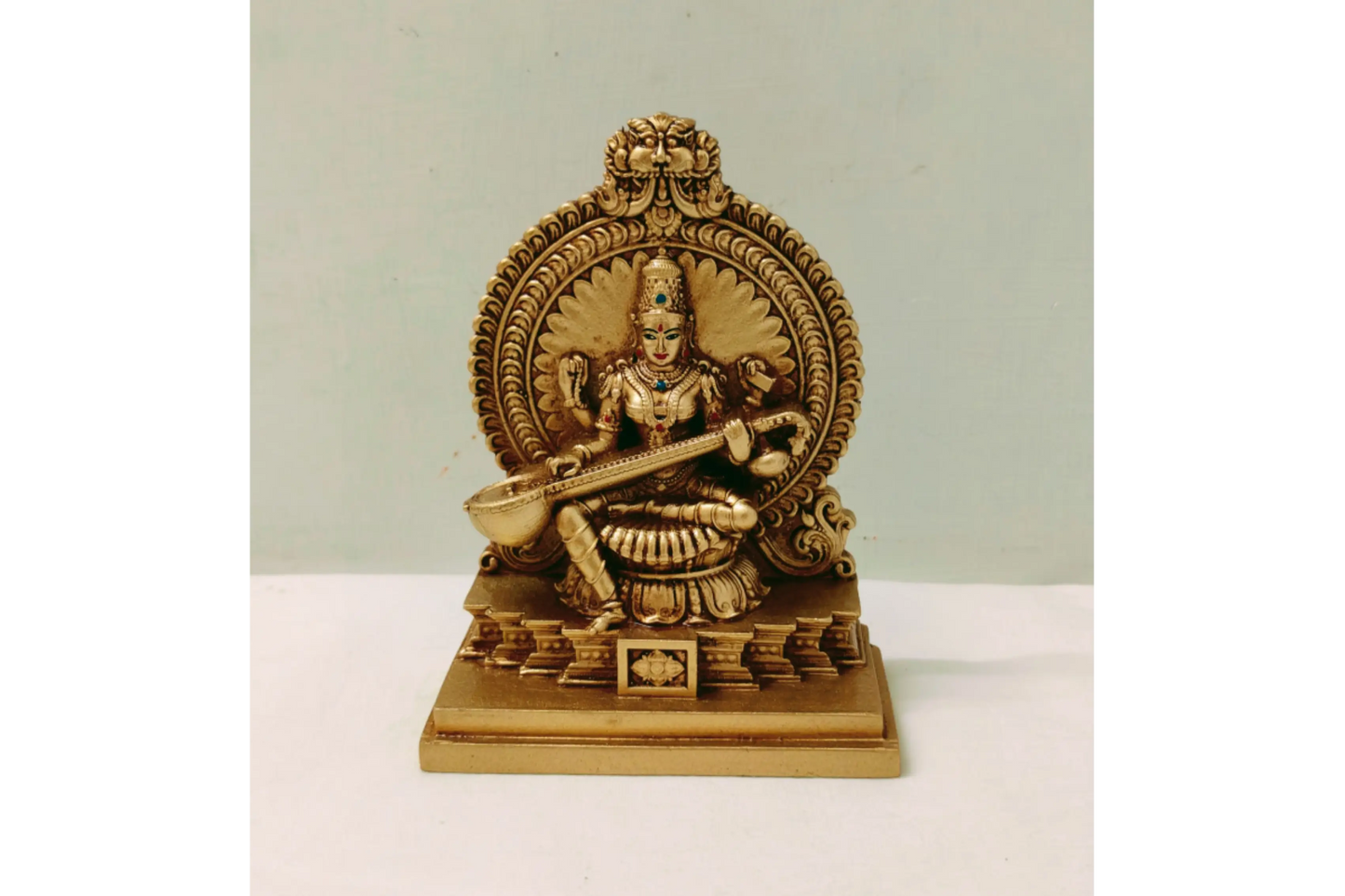 Saraswathi idol in premium gift box packing for wedding return gifts wholesale