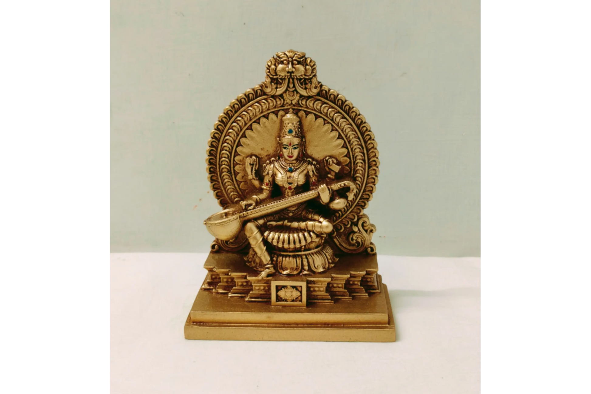 Saraswathi idol in premium gift box packing for wedding return gifts wholesale