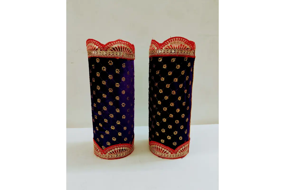 Handmade Wooden Decorated Banana Tree Stands for Pooja