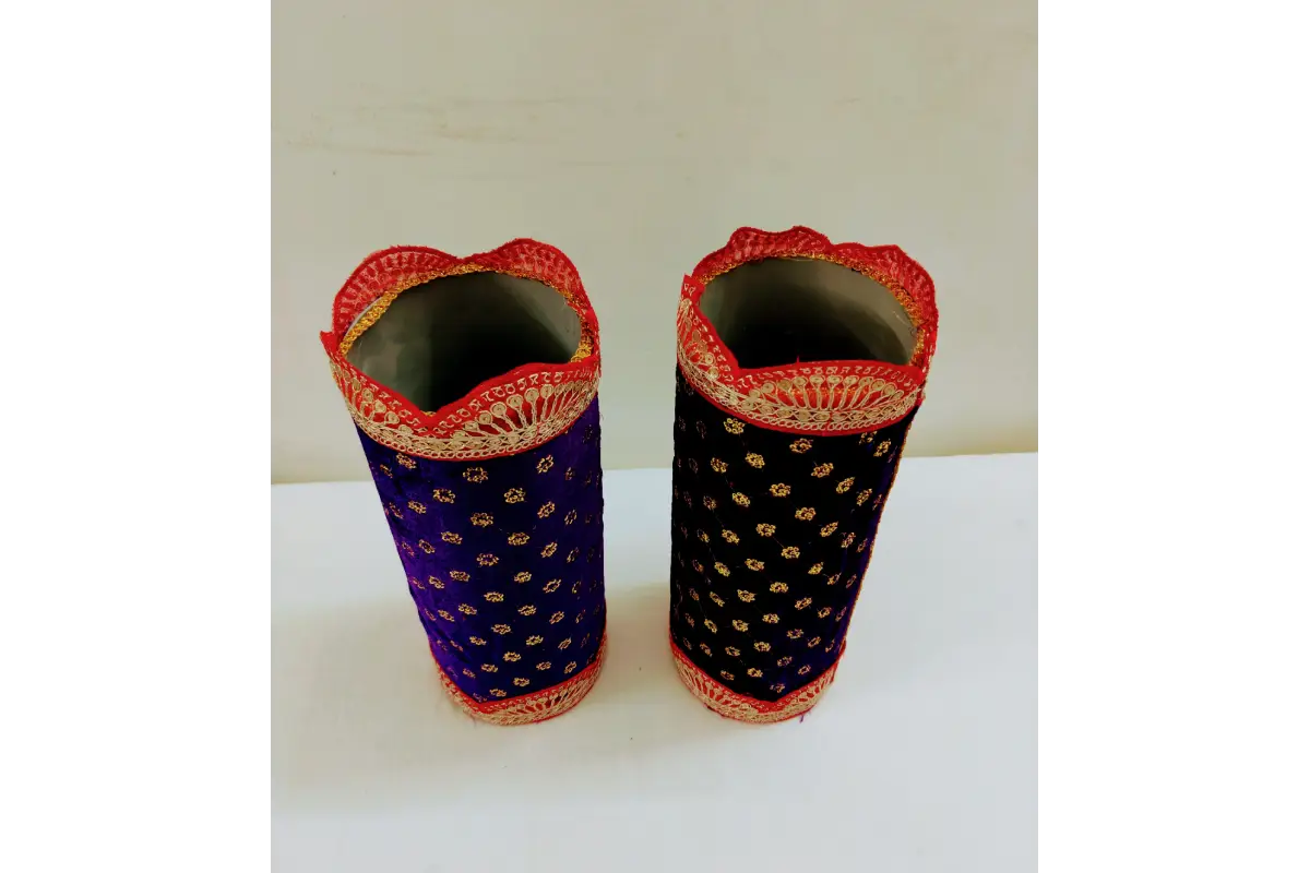 Handmade Wooden Decorated Banana Tree Stands for Pooja
