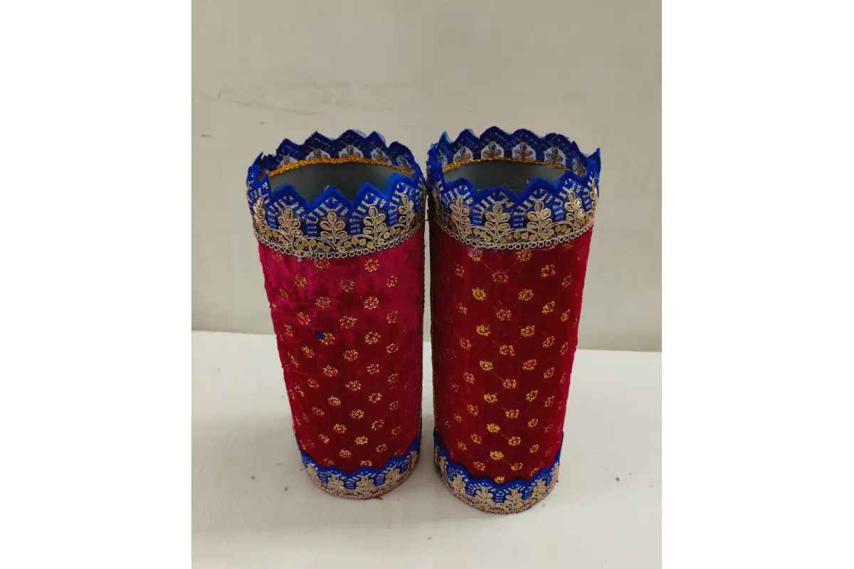 Handmade Wooden Decorated Banana Tree Stands for Pooja