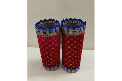 Handmade Wooden Decorated Banana Tree Stands for Pooja