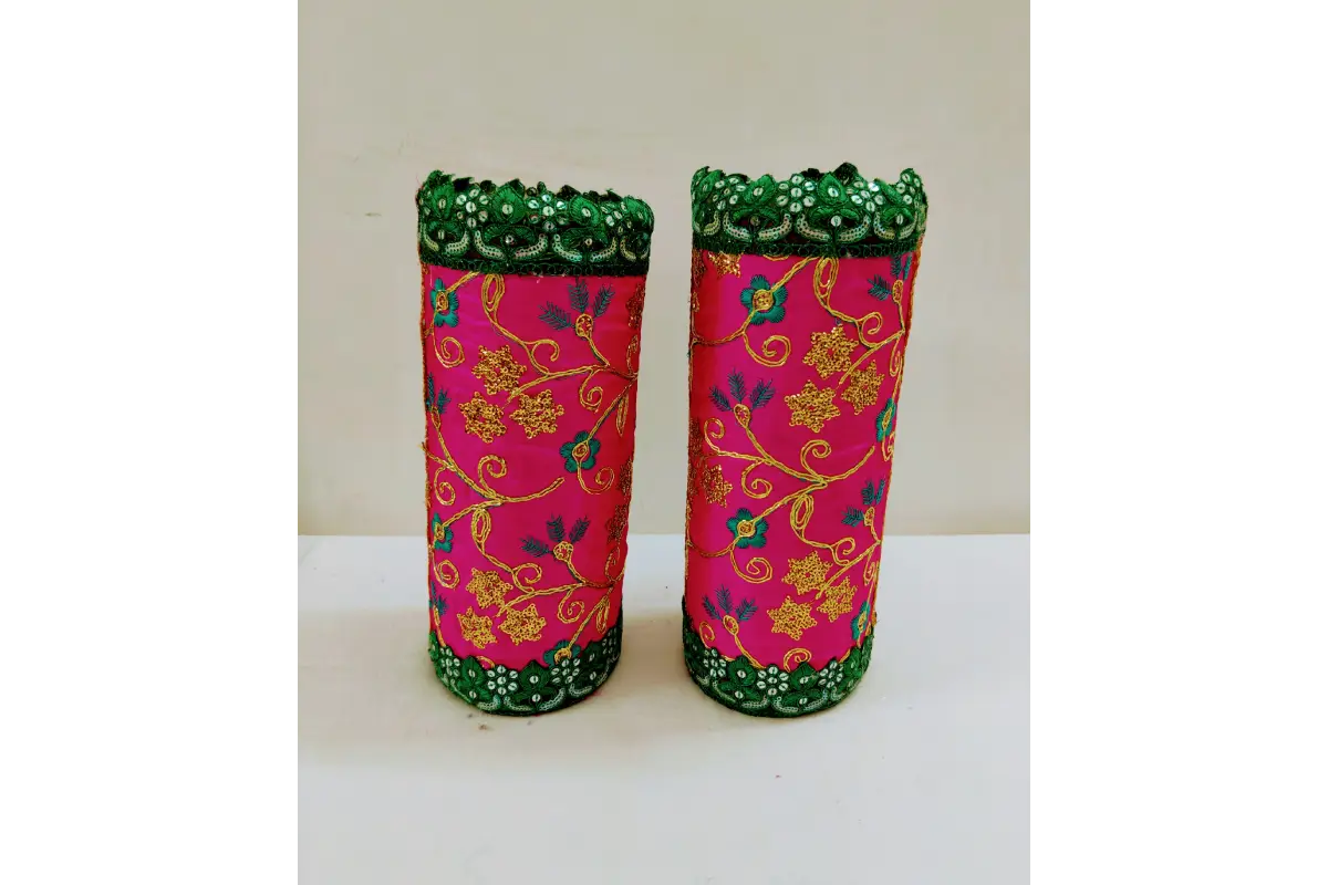 Handmade Wooden Decorated Banana Tree Stands for Pooja