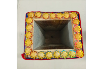 Handmade Wooden Decorated Banana Tree Stands for Pooja