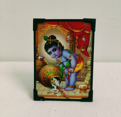 Baby Krishna Stealing Butter Photo Frame