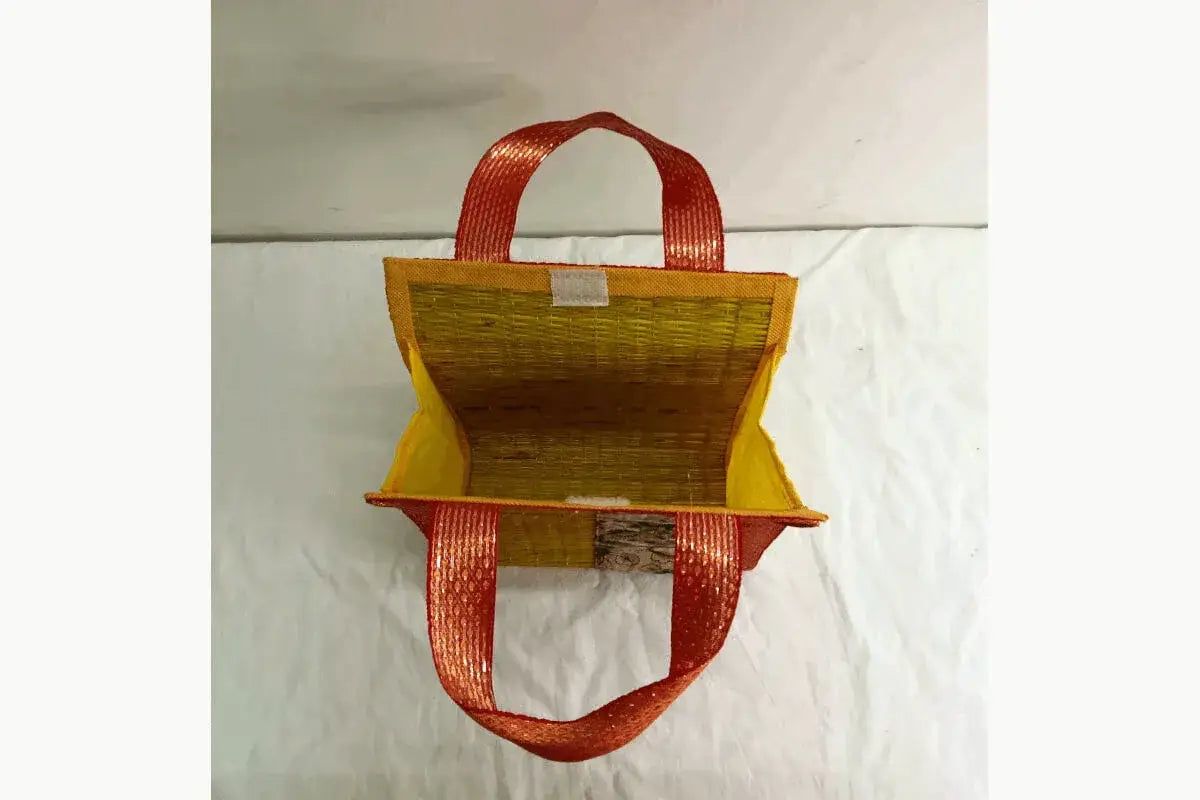 Kalamkari Korai Mat Bag – eco‑friendly wedding return gift India
