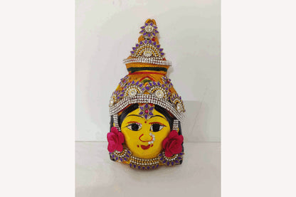 Lakshmi Amman Devi Decorated Face