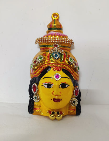 Decorated Amman Devi Faces
