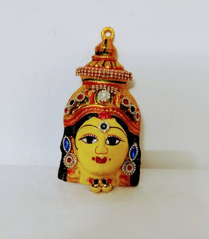 Decorated Amman Devi Faces