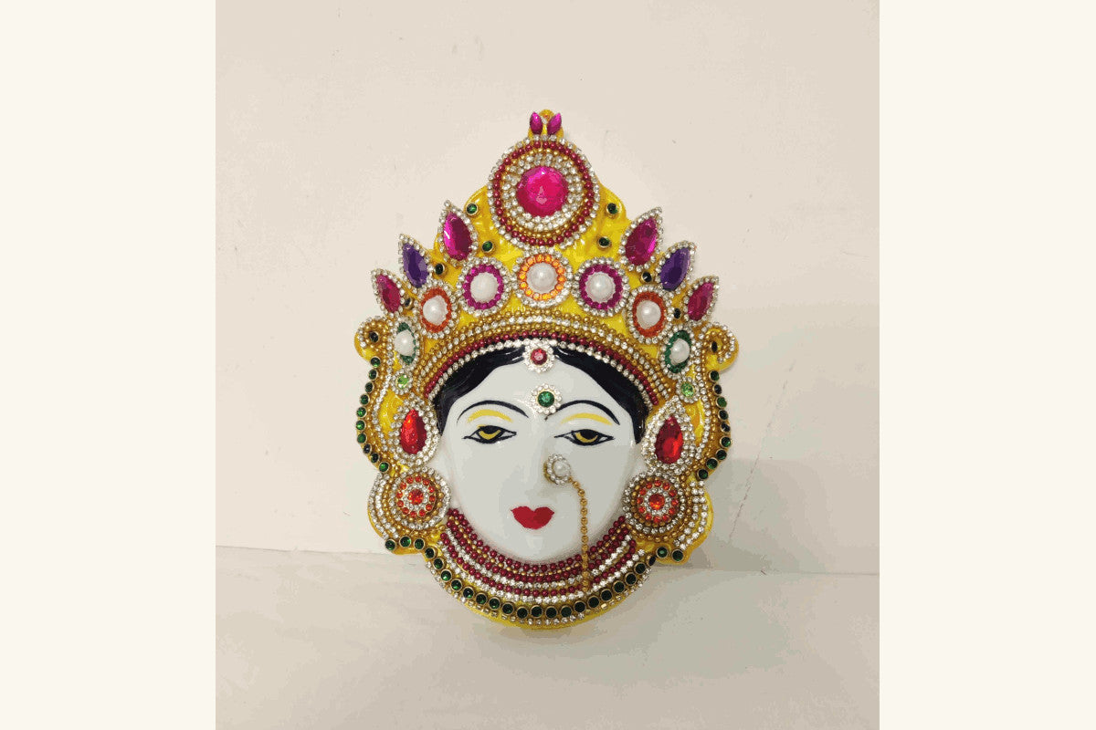 Durga Devi Decorated Face