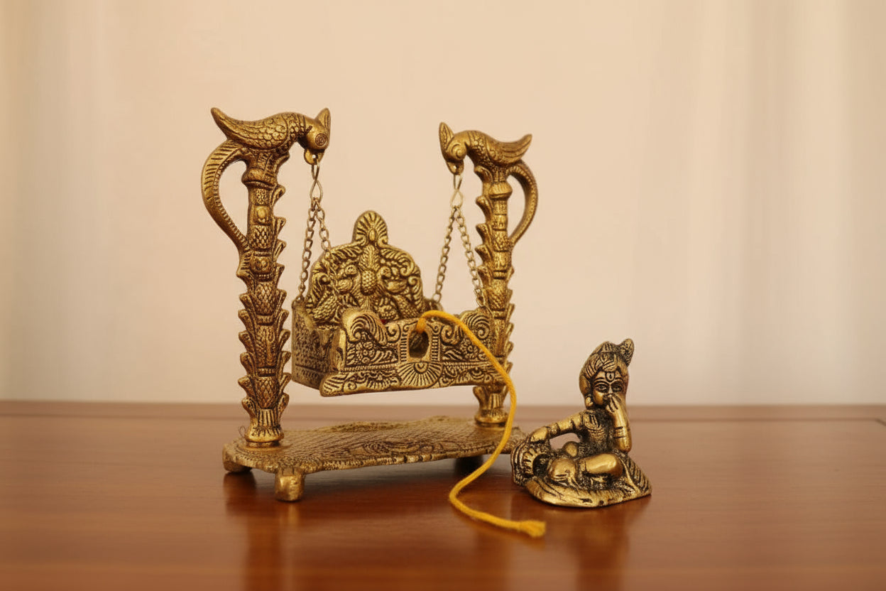 Jhula with Ladoo Krishna, Return Gift 