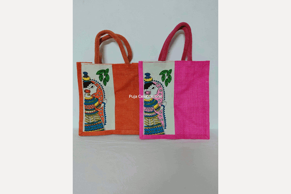 Jute Designer Print Bag