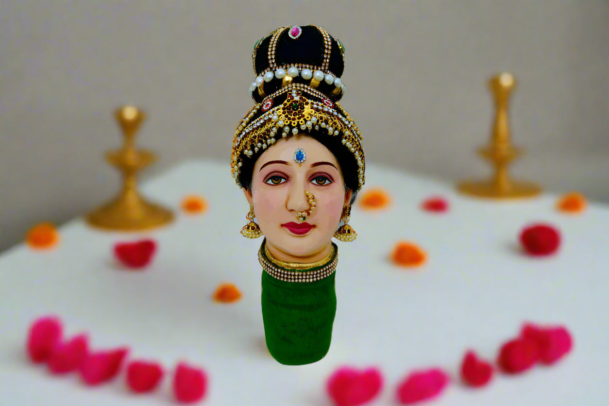 Lakshmi Devi Decorated Doll Face
