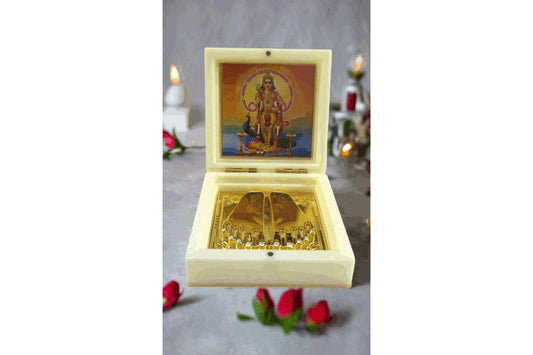 Lord Murugan Charan Paduka Box