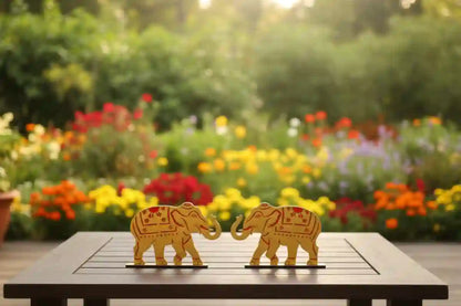 MDF Elephant Stand - Plate Decor & Golu Stand Decor