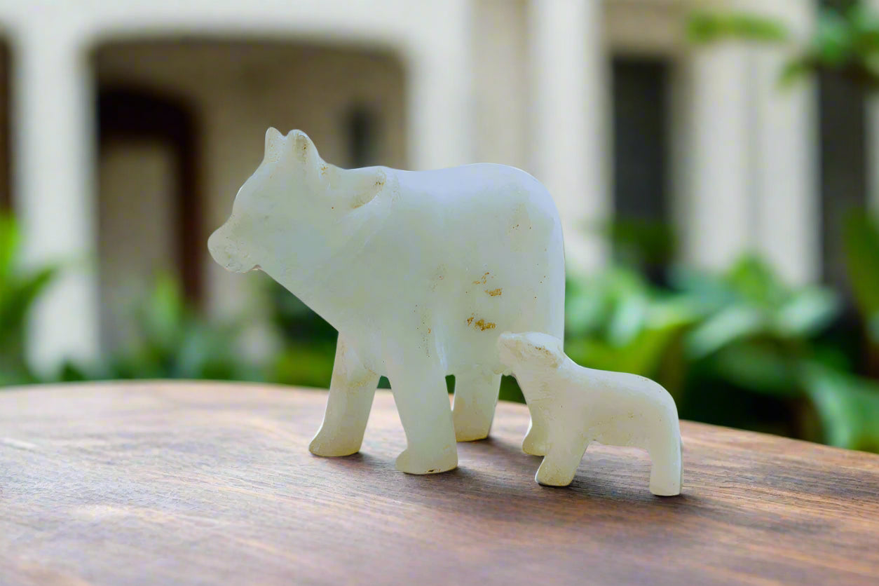 Marble Cow and Calf