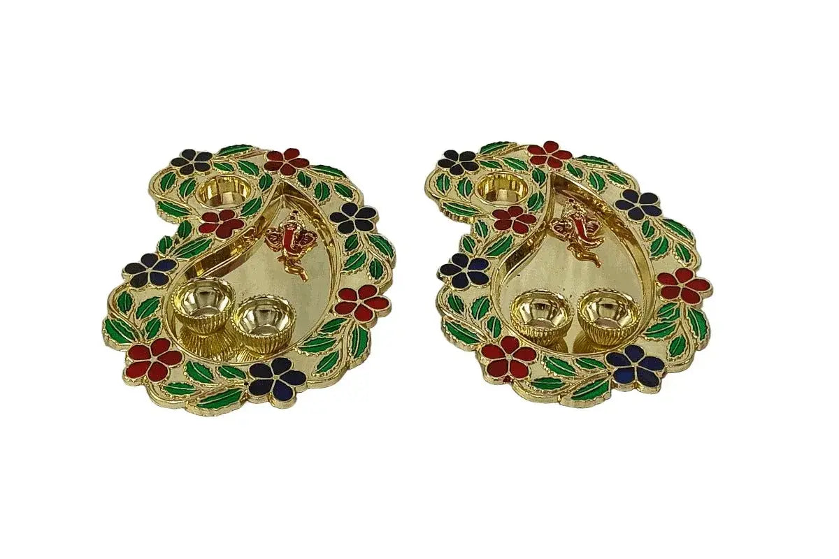 Wholesale meenakari puja thali India