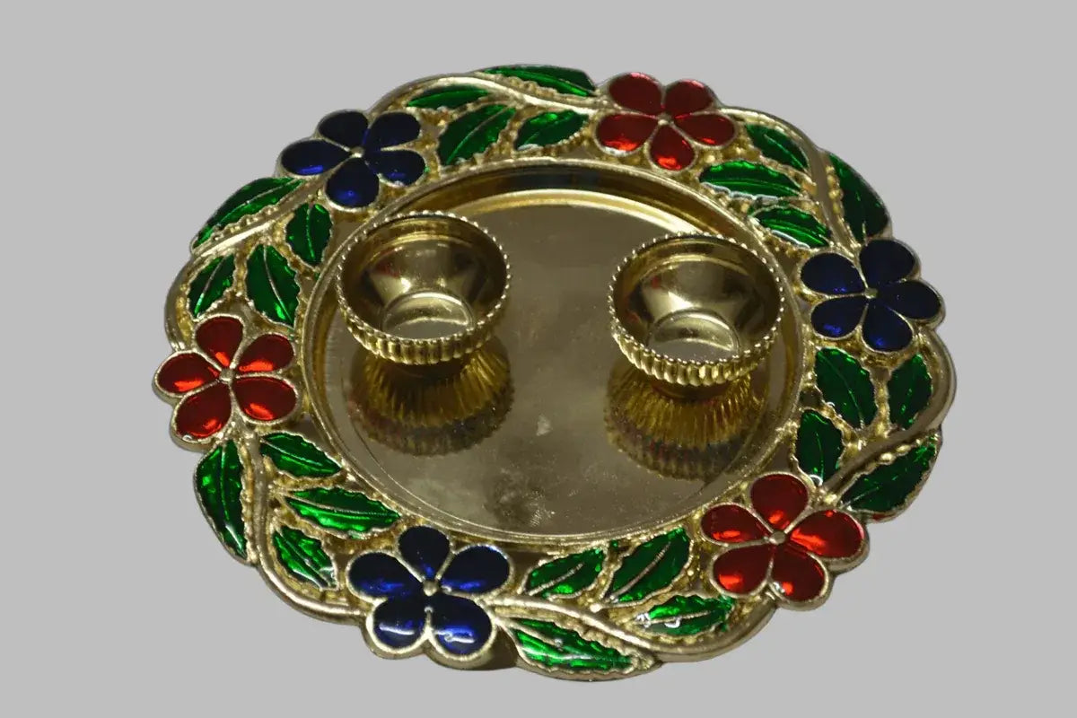 Navaratri festival kumkum plate
