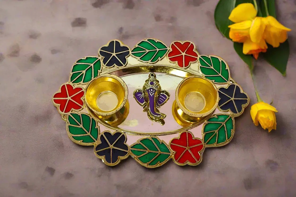 Baby shower kumkum plate India