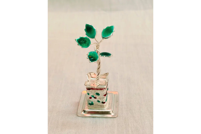 Meenakari Silver Tulsi Plant - Tulsi Vivah return gift