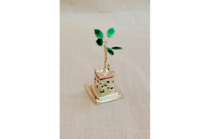 Meenakari Silver Tulsi Plant -  Favor gifts for Upanayanam gift