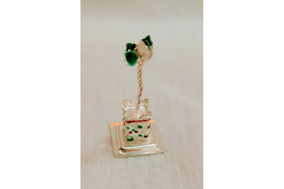 Meenakari Silver Tulsi Plant -  Favor gifts for Upanayanam gift