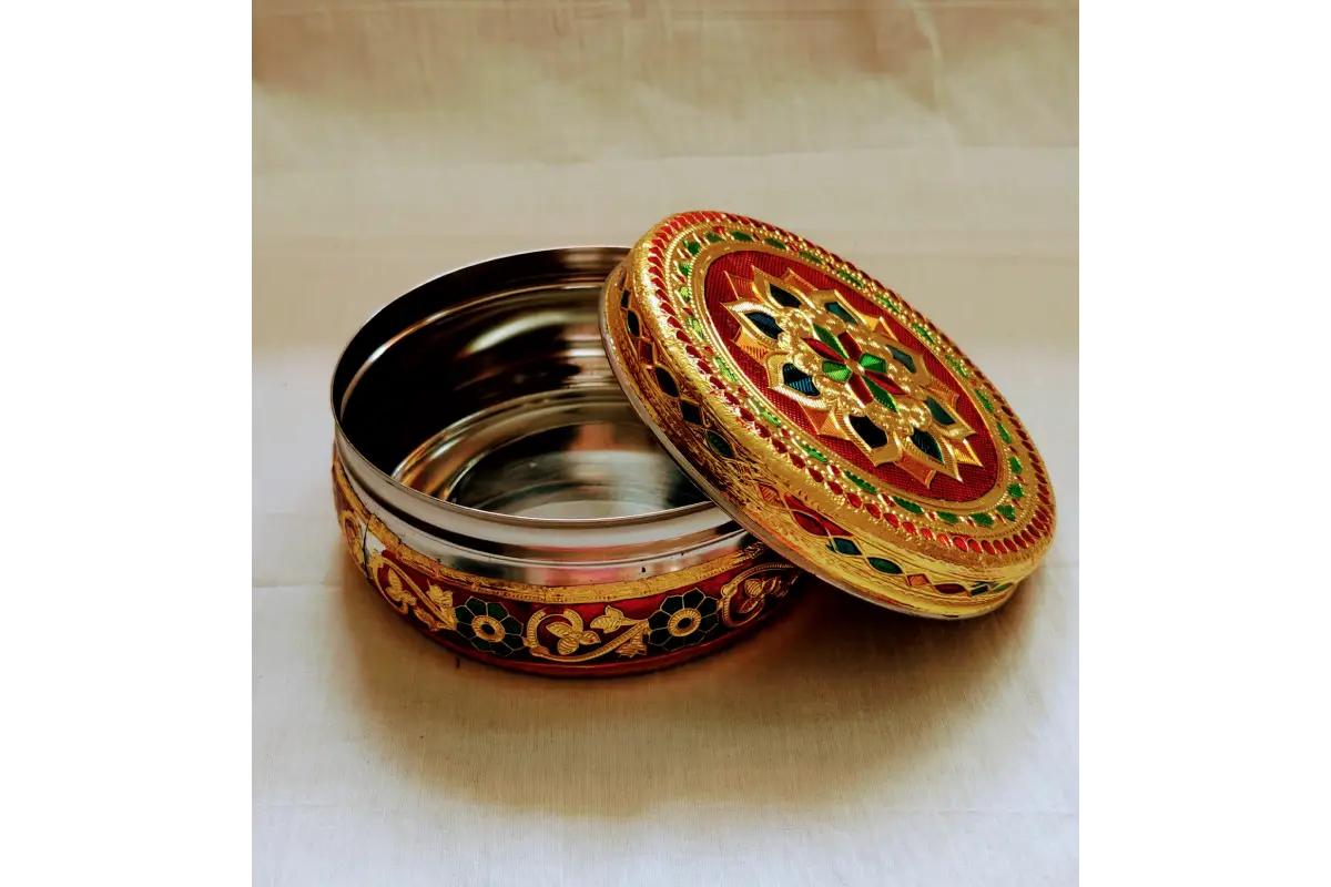 Meenakari_Steel_Box - Return Gift For Wedding