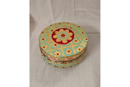 Meenakari Steel Box - Seemantham Return Gifts