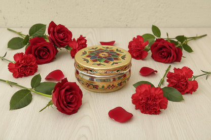 Meenakari Steel Boxes - Engagement Return Gift