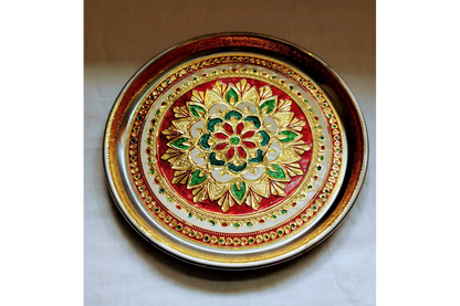 Meenakari_Steel_Plate - Return Gift For  Wedding