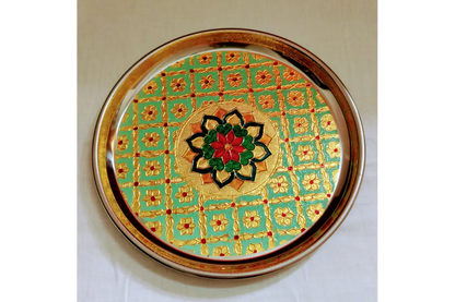 Meenakari_Steel_Plate - Family Functions Return gift