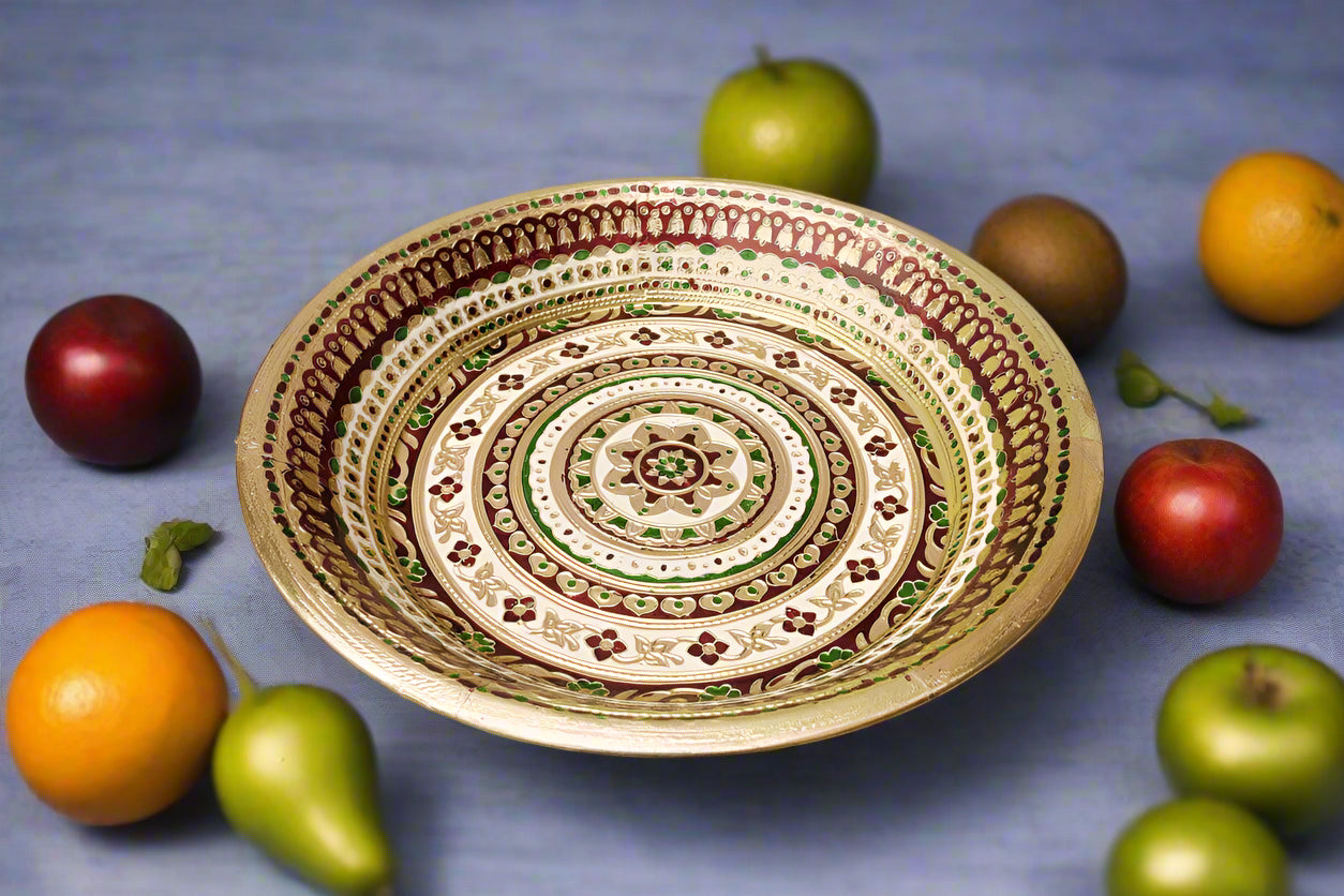 Meenakari Steel Tambulam Parat