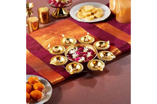 Metal Diya Uruli for Housewarming Ceremony