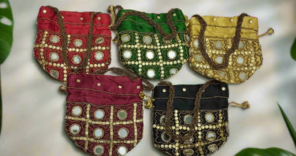 Round Base Handcrafted Women's Potli