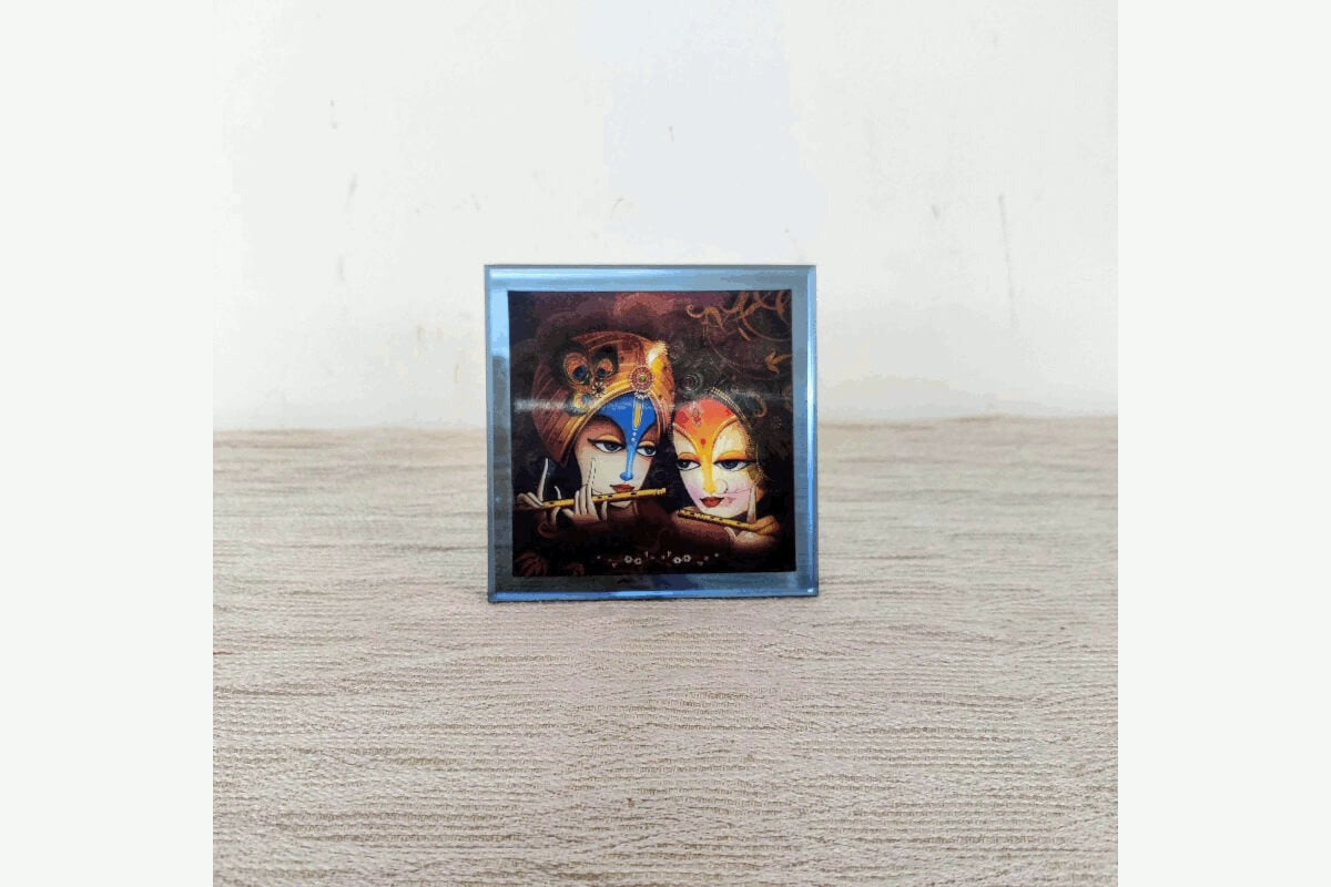 Radha Krishna Acrylic God Stand