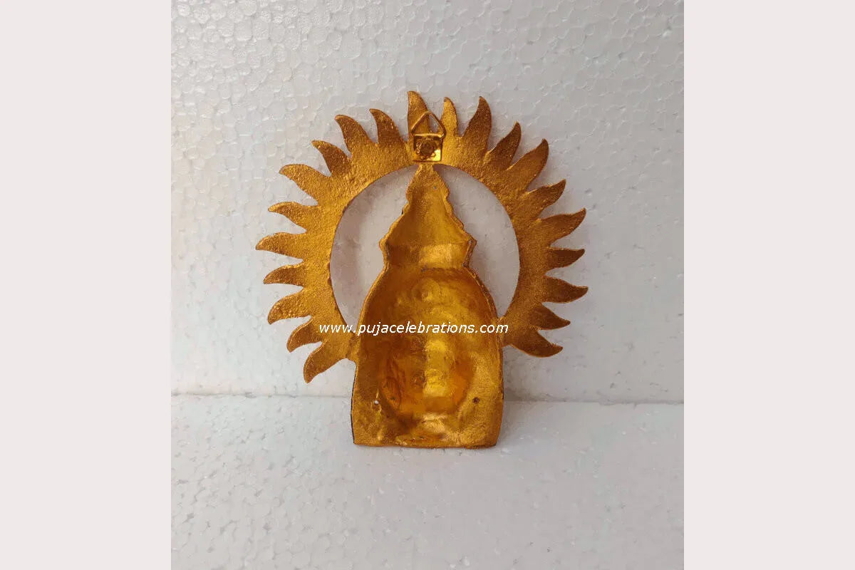 Varalakshmi Devi Amman Yellow Face Mukhvada - Puja Celebrations