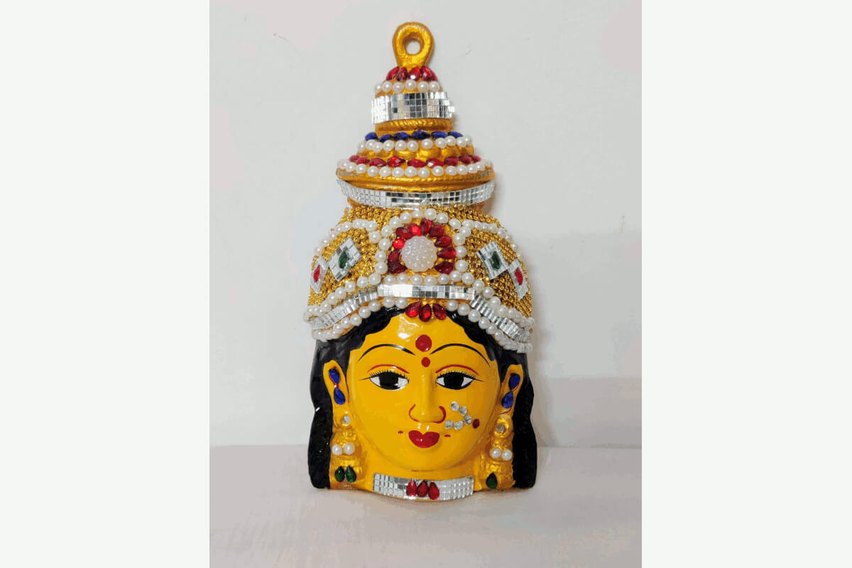 Lakshmi Amman Devi Decorated Face
