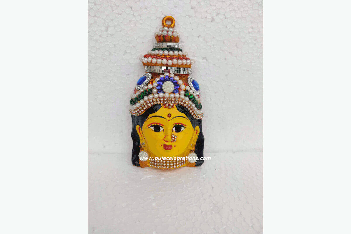 Lakshmi Amman Devi Decorated Face