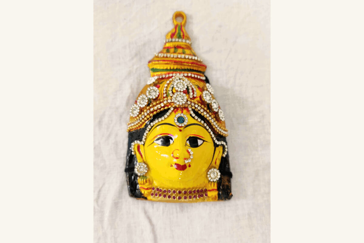 Lakshmi Amman Devi Decorated Face