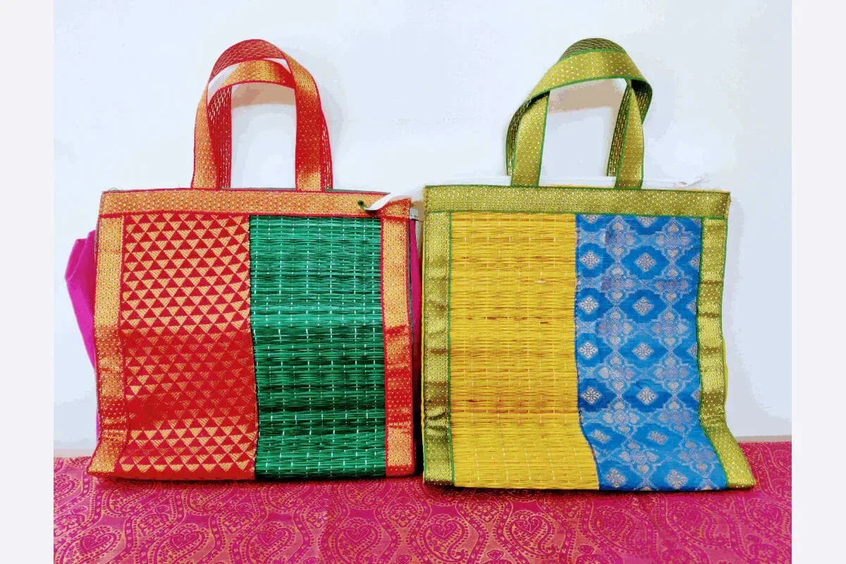 Brocade Korai Mat Bag - Puja Celebrations