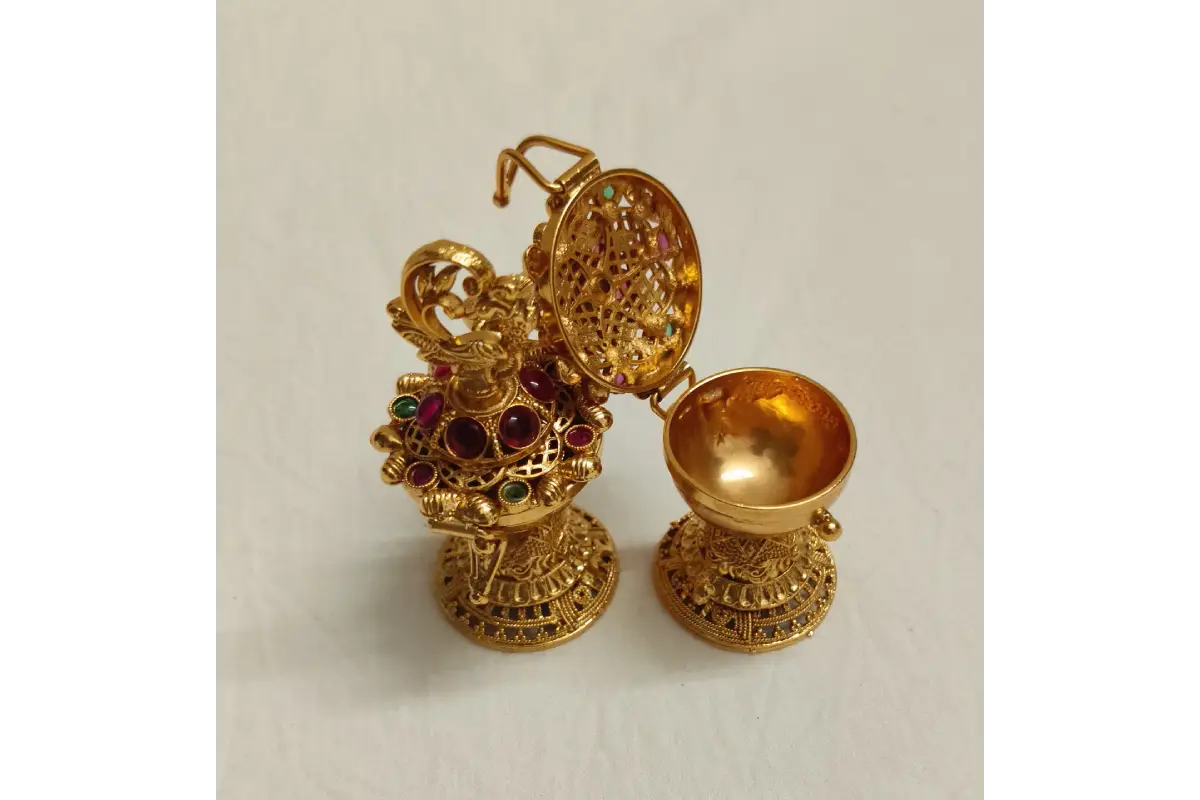 Traditional Antique Kumkum Box
